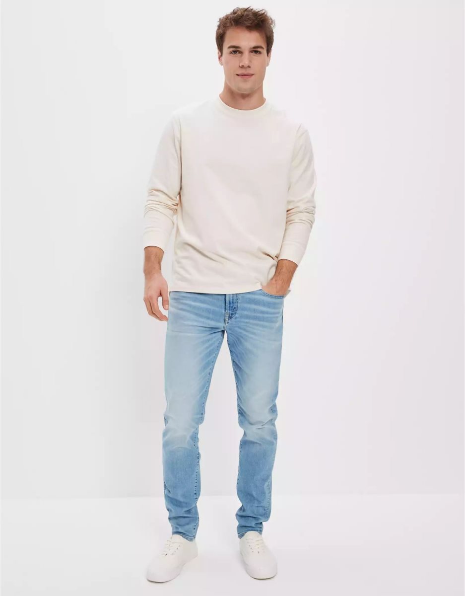 Jean American Eagle AE AirFlexAthletic Fit Bleu Homme | RZD-50797911